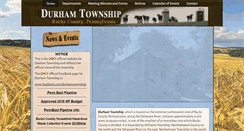 Desktop Screenshot of durhamtownship.org