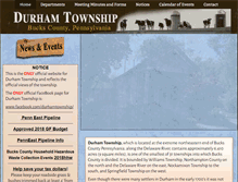 Tablet Screenshot of durhamtownship.org